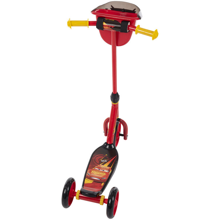 Disney Cars 3-Wheel Preschool Boys' Scooter, Red