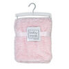 Signature Mode Bébé Couverture en peluche striée : rose