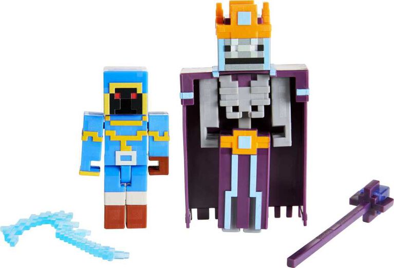 Minecraft Dungeons Arch Illager and Redstone Golem Figures