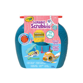 Ensemble de jeu Scribble Scrubbie avec coquillage de toilettage Crayola