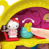 Hello Kitty Hamburger Diner Compact (4.9-in / 12.5-cm) with 2 Sanrio Minis Figures, Stationery Notepad and Accessories