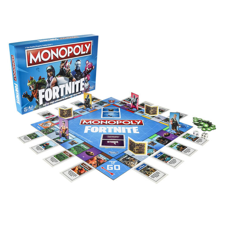 Hasbro Gaming Monopoly: Fortnite Edition Board Game - Bilingual Edition