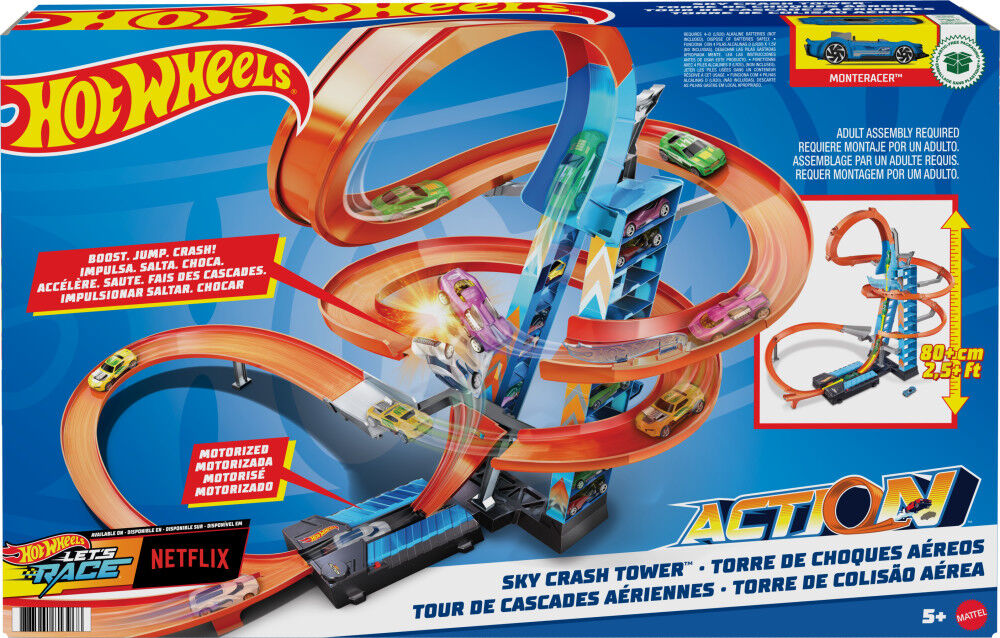 Hot Wheels Sky Crash Tower Track Set | Toys R Us Canada