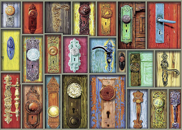 Ravensburger! Antique Doorknobs Jigsaw Puzzle - 1000 Piece
