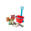 Melissa & Doug Fill and Roll Grocery Basket Play Set With Play Food Boxes and Cans - styles may vary