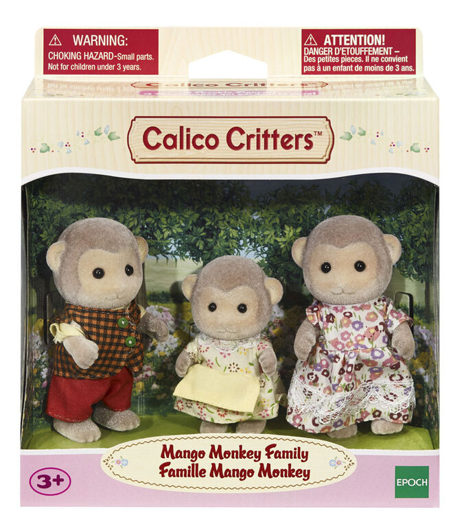 Calico Critters Mango Monkey Family