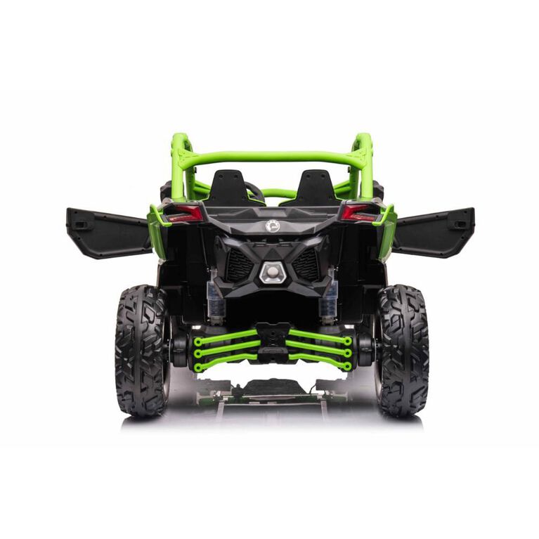 KIDSVIP Can-Am Maverick 2X24V Kids' & Toddlers' 4X4 Ride-On UTV Buggy w/ RC - Green