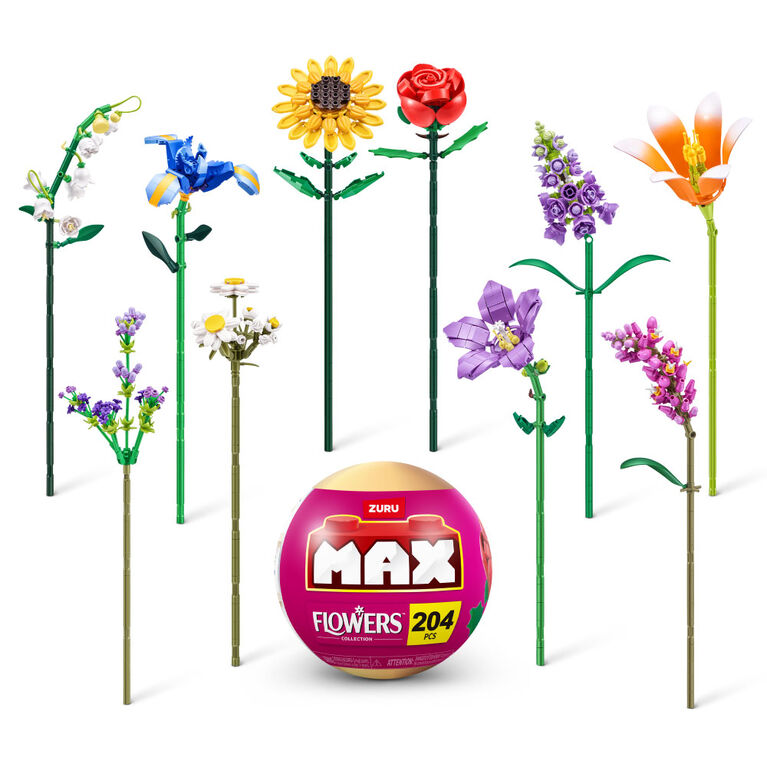MAX Build More Premium Flowers Building Bricks Collection by ZURU