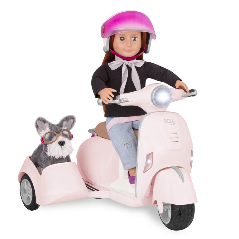Our Generation, OG Ride Along Scooter with Side Car for 18inch Dolls