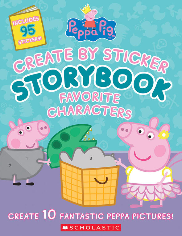 Scholastic - Peppa Pig- Create by Sticker Storybook - Édition anglaise