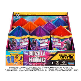 Godzilla x Kong - Minifigure Terre creuse Cristal avec monstre surprise