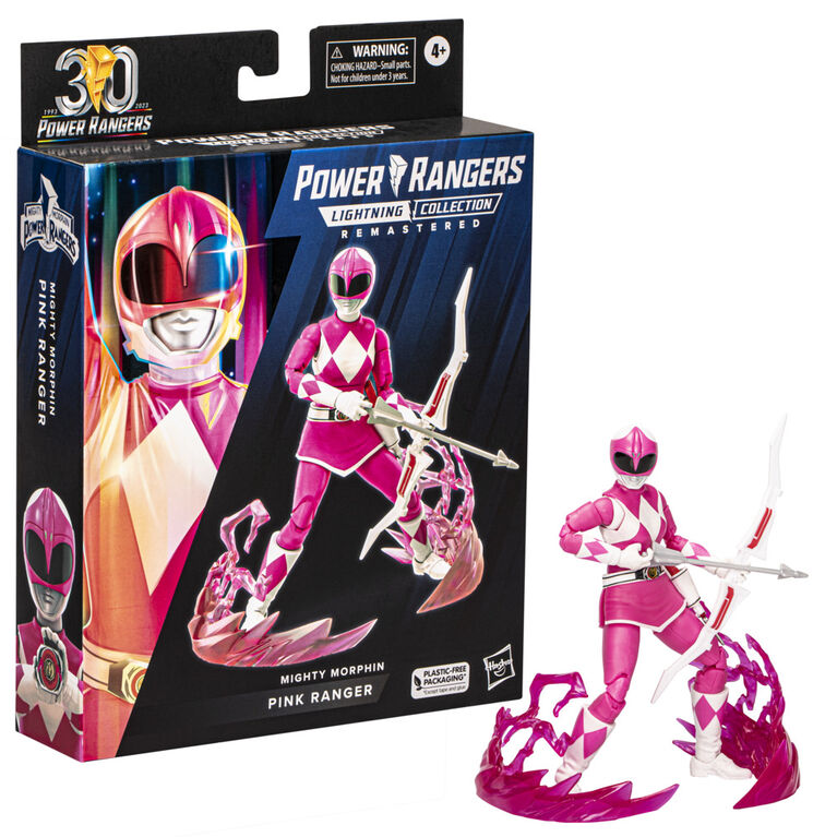 Power Rangers Lightning Collection Remastered Mighty Morphin Pink Ranger 6 Inch Action Figure