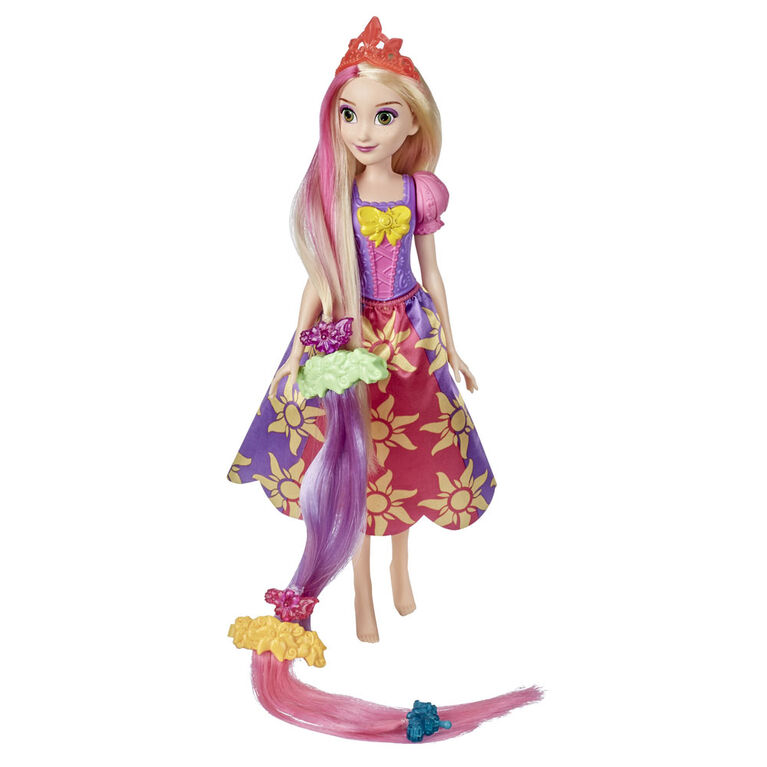 Disney Princess Cut and Style Rapunzel Hair Fashion Doll with Hair Extensions and Accessories