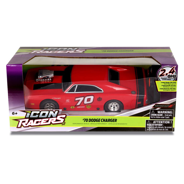 NKOK 1970 RC Dodge Charger - Red/Black 1:24