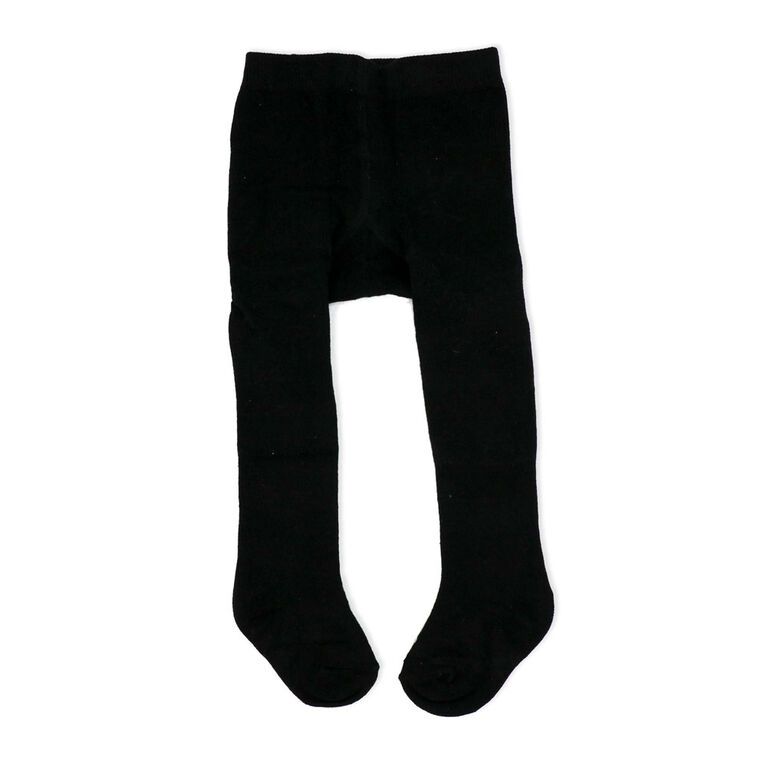 Baby Mode Signature 2 Pack Tights: Black & White 6-12M