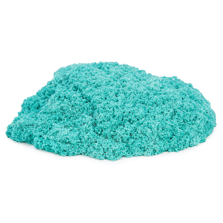 Kinetic Sand, Sachet de 907 g de sable scintillant Turquoise scintillant entièrement naturel à écraser, mélanger et sculpter