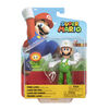 Nintendo 4" Figure: Fire Luigi with Fire Flower