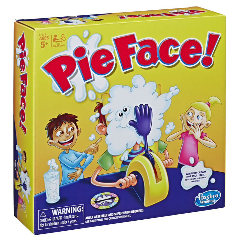 Jeu Pie Face, jeu familial avec crème fouettée - Édition anglaise - Notre exclusivité
