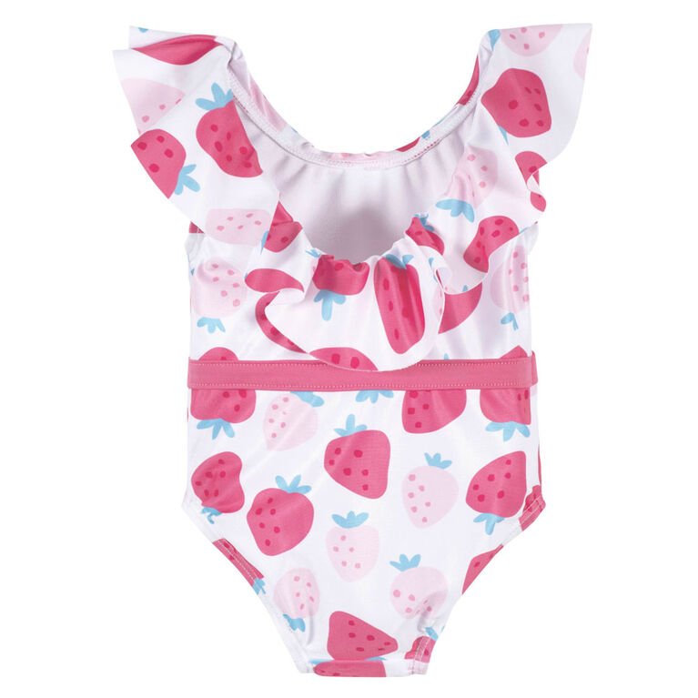 Gerber - Baby & Toddler Summer Blossom One-Piece Swimsuit With Ruffle - 2T