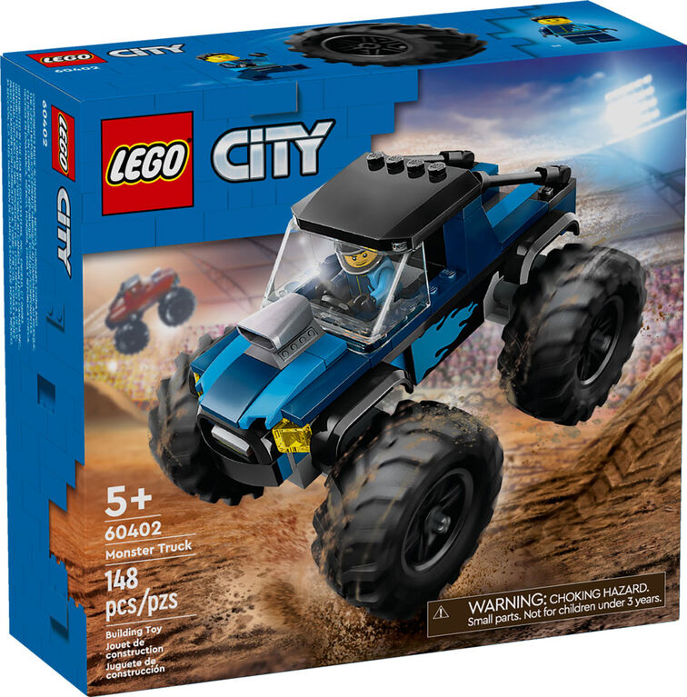 LEGO City Blue Monster Truck Off-Road Toy, Mini Monster Truck 60402