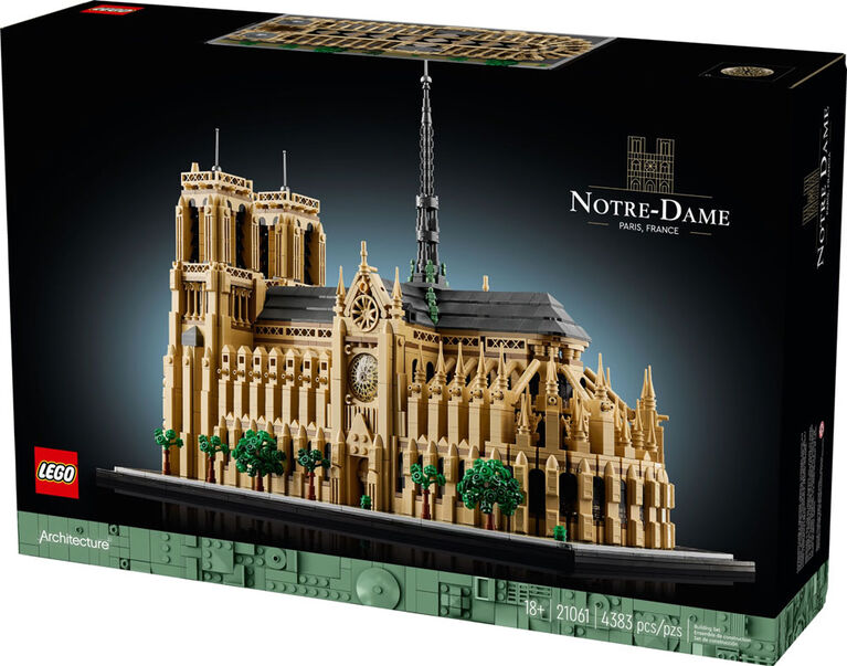 LEGO Architecture Notre-Dame de Paris Replica Build and Display Set 21061