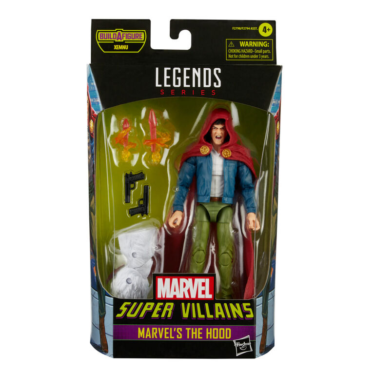 Marvel Legends Series 6-inch Collectible Action Marvel's The Hood Figure, Includes 4 Accessories and 1 Build-A-Figure Part