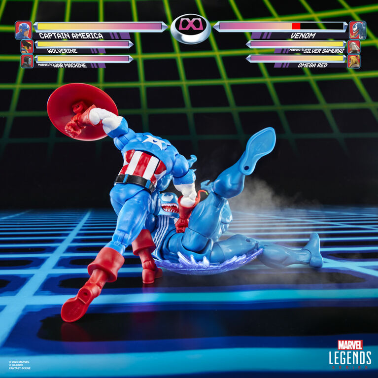 Marvel Legends Series Gamerverse Captain America vs Venom Action Figure Collectibles Marvel Legends Series Gamerverse Captain America vs Venom Action Figure Collectibles