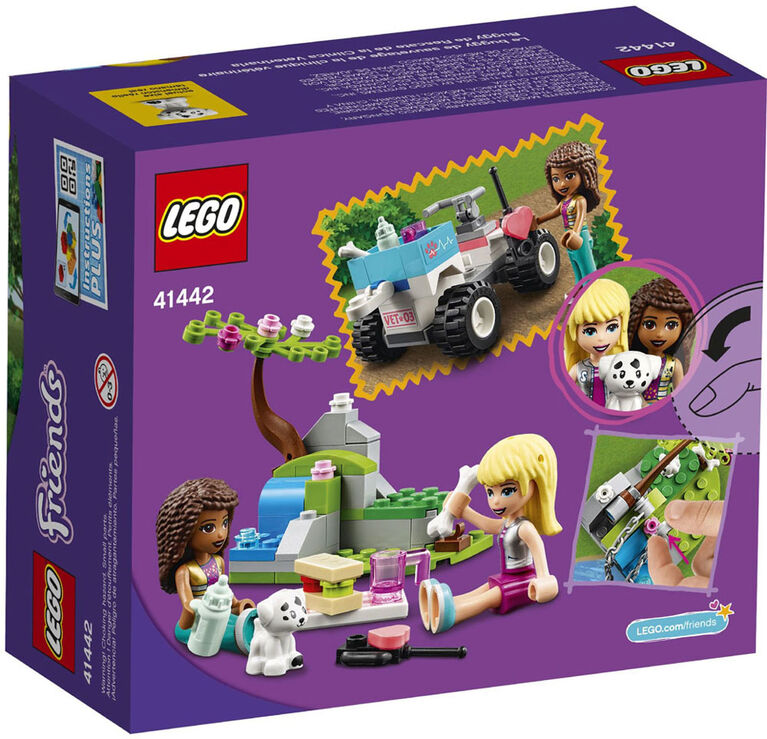 LEGO Friends Le buggy de sauvetage de la clinique vétérinaire 41442 (100 pièces)