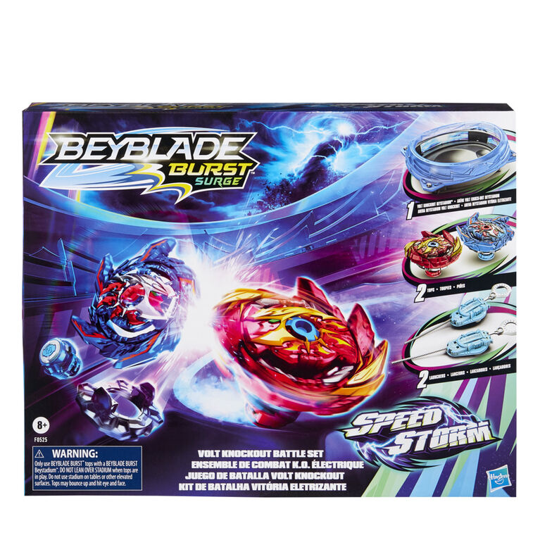 Beyblade Burst Surge Speedstorm Volt Knockout Battle Set