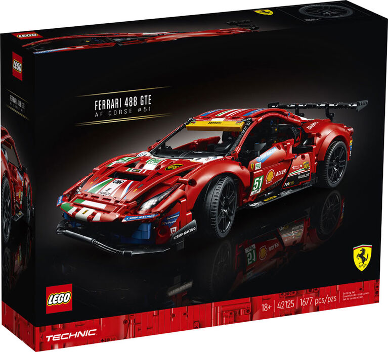 LEGO Technic Ferrari 488 GTE "AF Corse 51" 42125 (1677 pieces)