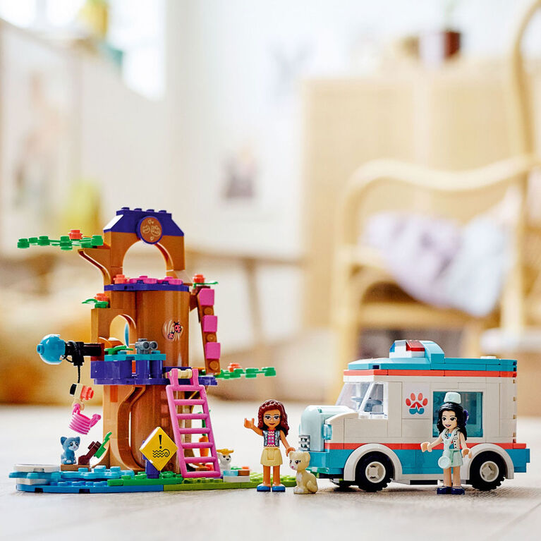 LEGO Friends L'ambulance de la clinique vétérinaire 41445 (304 pièces)