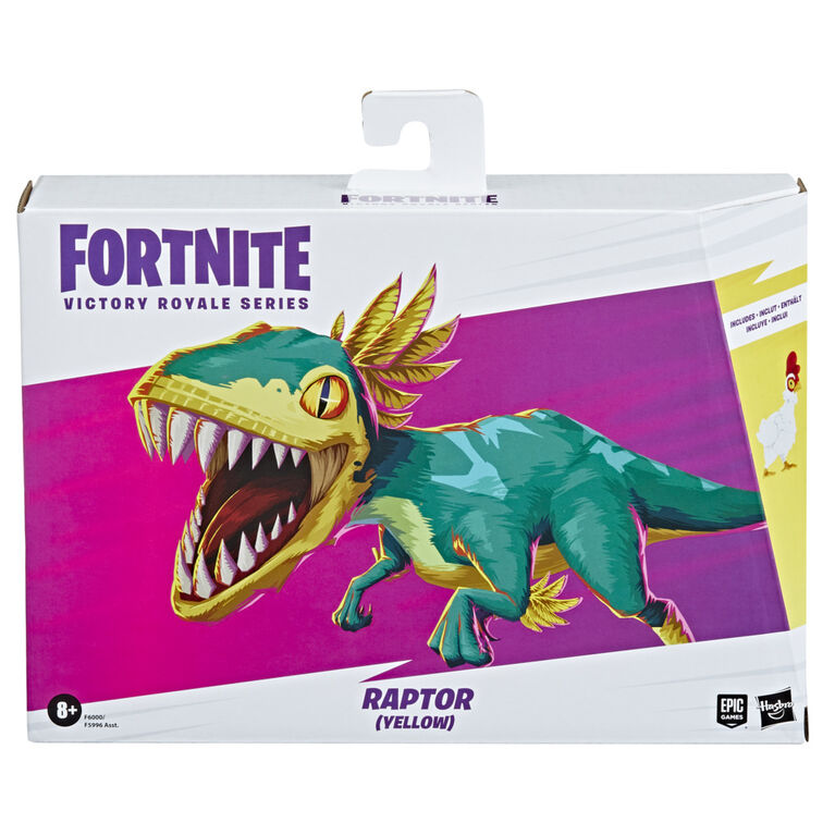 Hasbro Fortnite Victory Royale Series Raptor (Yellow) Collectible Action Figure with Accessories, 6-inch