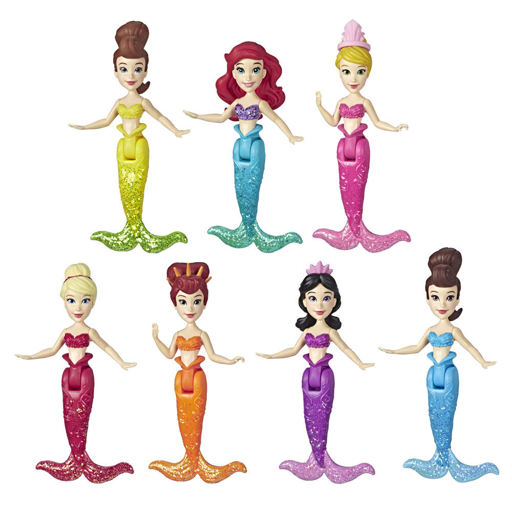 disney princess seven pack dolls