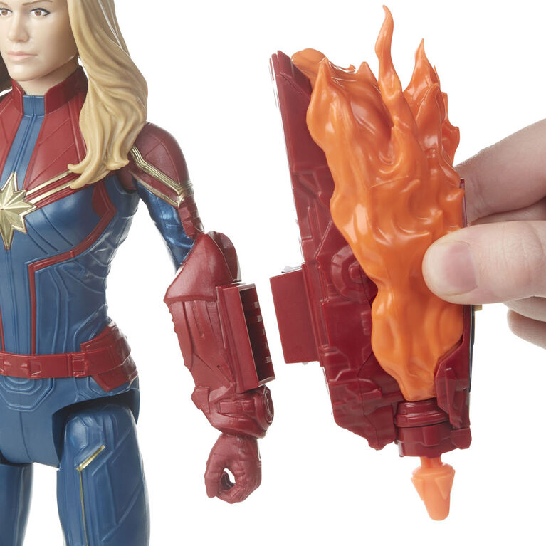 Marvel Avengers : Phase finale Titan Hero Power FX - Figurine Captain Marvel.