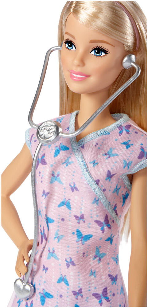 nurse barbie doll with stethoscope