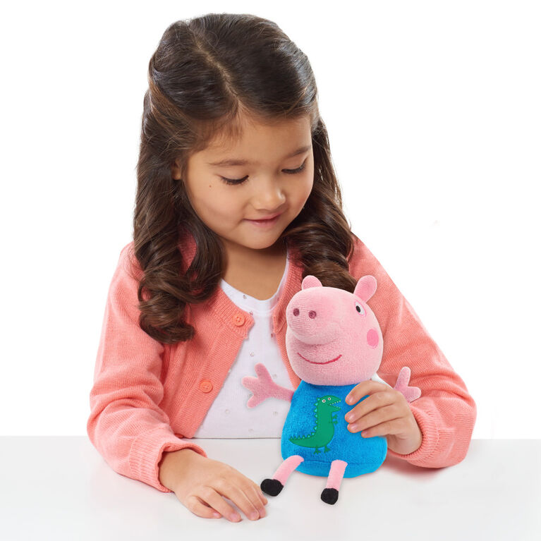 Peppa Pig 8-Inch Bean Plush George Pig, Super Soft and Cuddly Small Plush Stuffed Animal