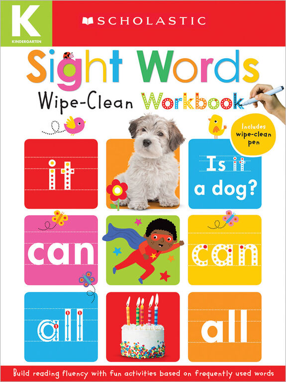 Scholastic Early Learners: Sight Words Wipe-Clean Workbook - English Edition