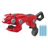 Power Rangers Beast Morphers - Cheetah Beast Blaster de la télésérie Power Rangers - Jeu de rôle Power Rangers Ranger rouge, inclut 3 fléchettes Nerf.