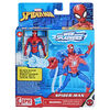 Marvel Spider-Man, figurine Spider-Man Héros aquatique de 10 cm avec accessoire à jet d'eau
