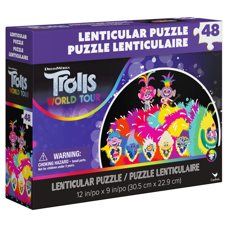 Trolls World Tour 48-Piece Lenticular (3D) Puzzle