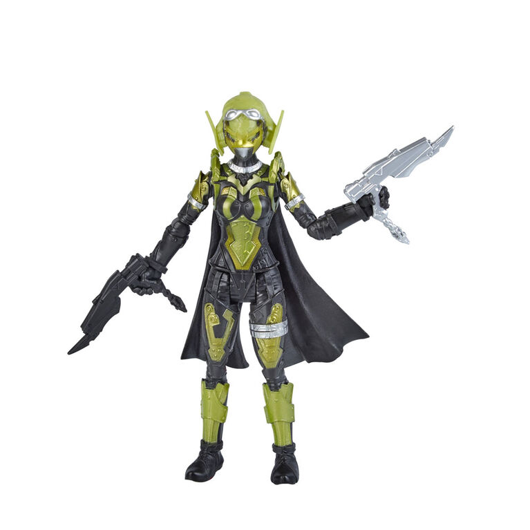 Power Rangers Beast Morphers, figurine de 15 cm du cybervilain Roxy, inspirée de la série télé Power Rangers