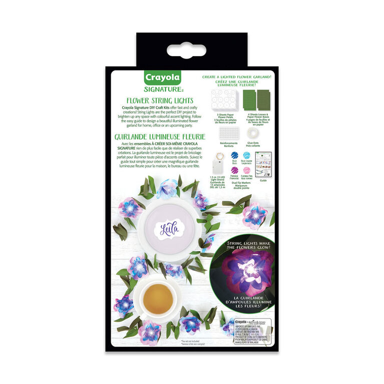 Crayola Signature DIY Flower String Lights Kit