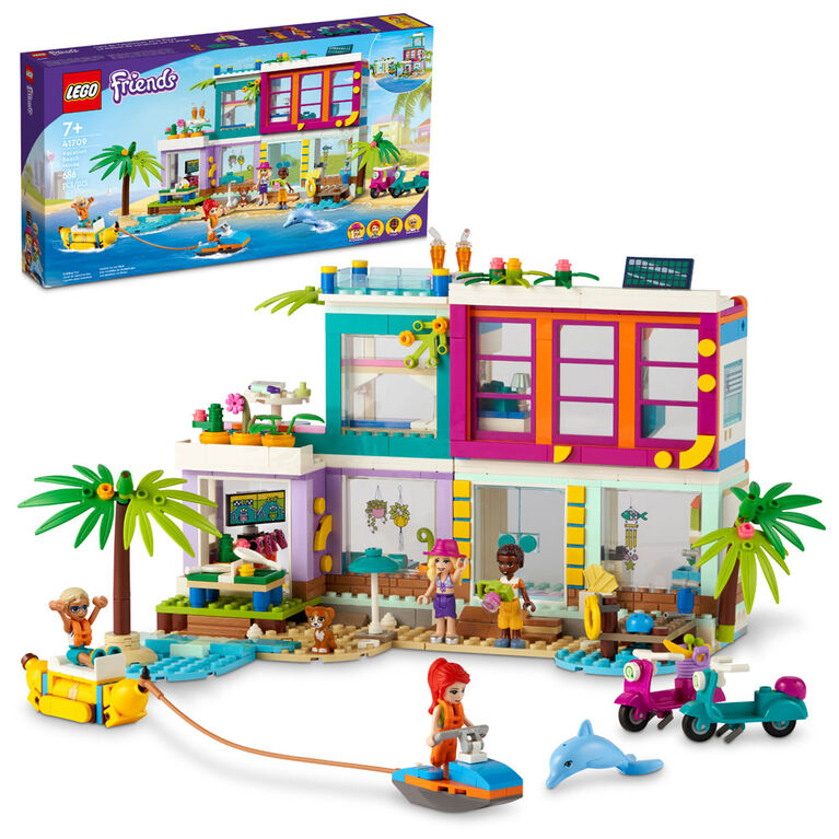 LEGO Friends La maison de vacances sur la plage 41709 Ensemble de construction (686 pièces)