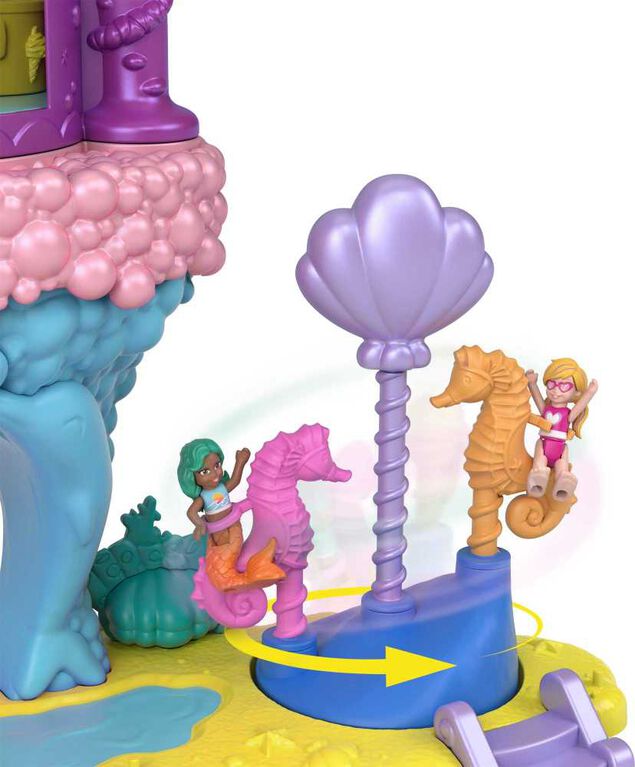 Polly Pocket The Rainbow Funland Mermaid Cove Ride Playset