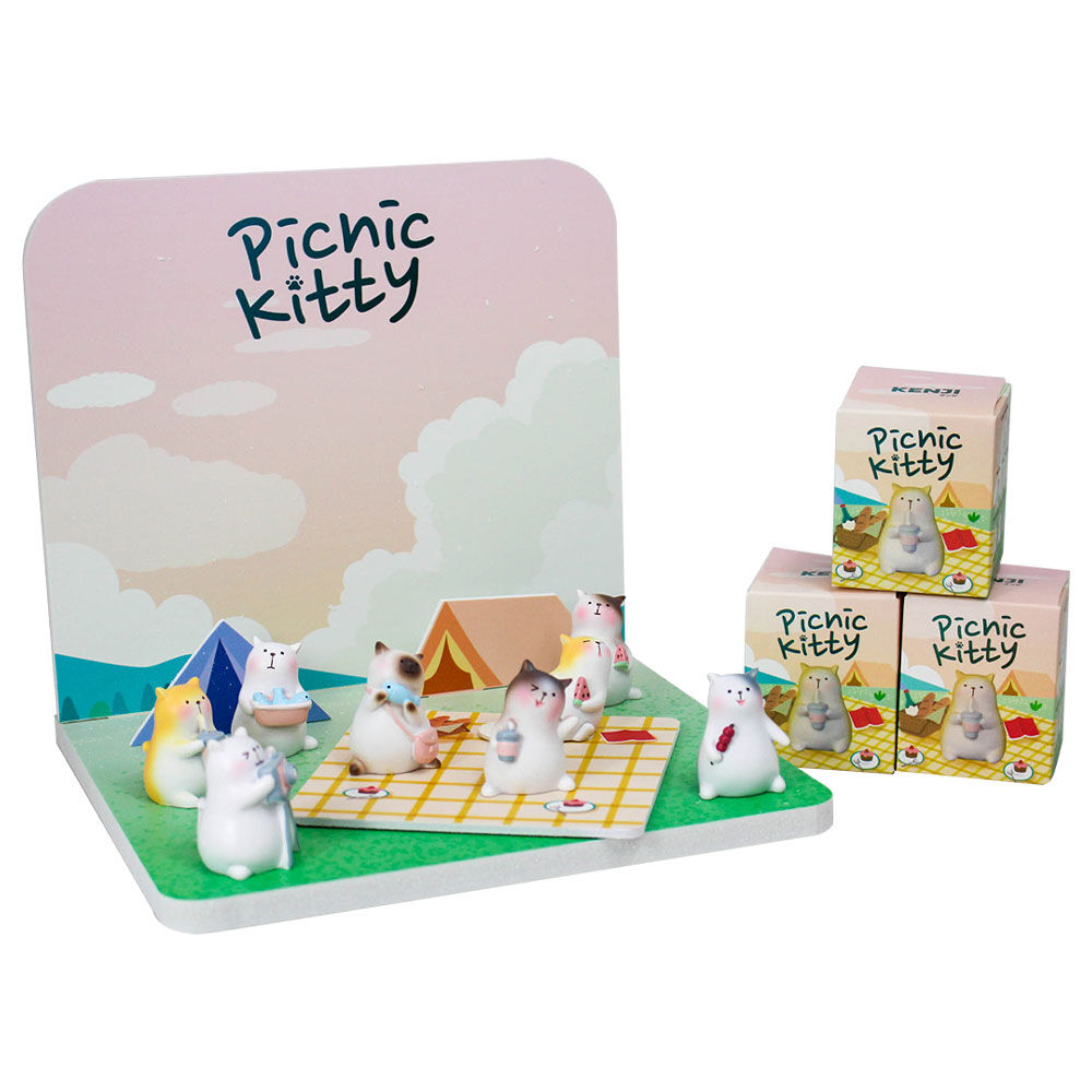 Tomi Picnic Kitty Figurine