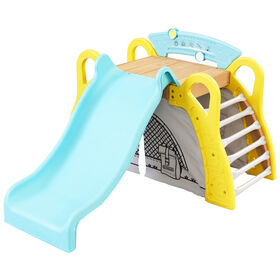 KidKraft - Camp and Slide Toddler Climber with Hideaway Tent