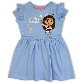 Gabby Short Sleeve Dress - Blue 