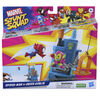 Marvel Stunt Squad Crane Smash Playset with Spider-Man and Green Goblin 1.5" Action Figures