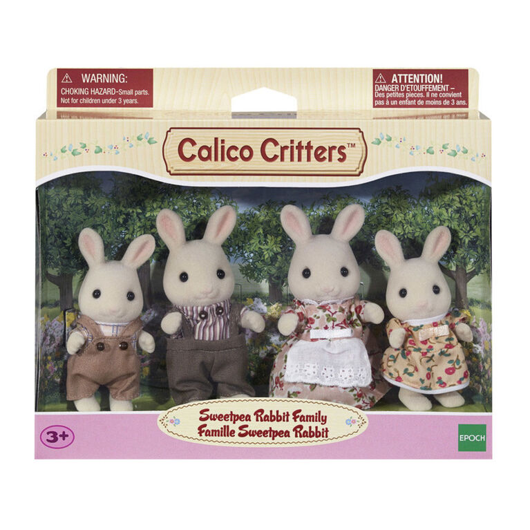 Calico Critters Sweetpea Rabbit Family