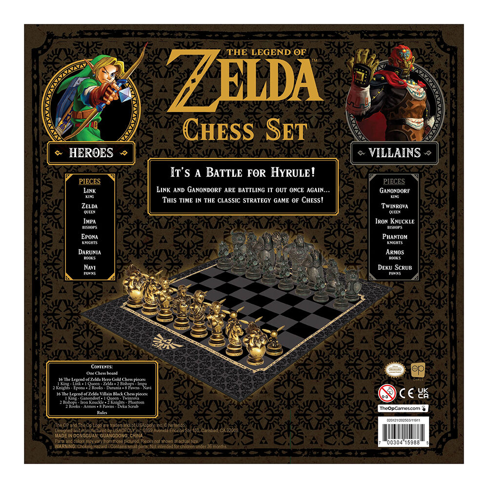 USAopoly The Legend of Zelda Chess Set - English Edition